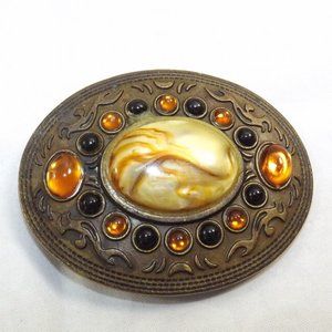 Gorgeous Faux Gemstone Belt Buckle